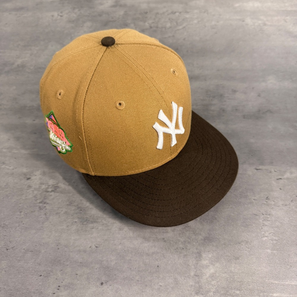 New Era New York Yankees Hat 7 1/8 Walnut Brown‎ Bagel Lox OG Mag Park 59Fifty